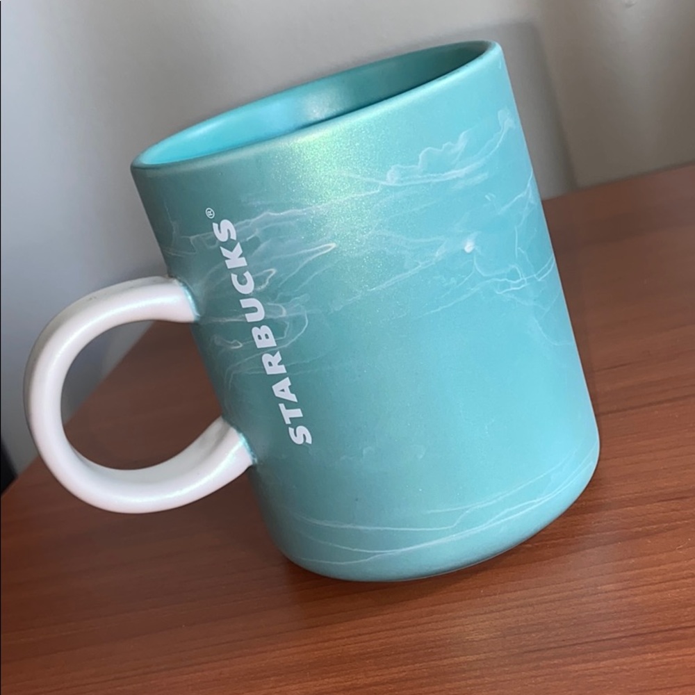 Starbucks Tiffany Blue Marble Sparkle Mug